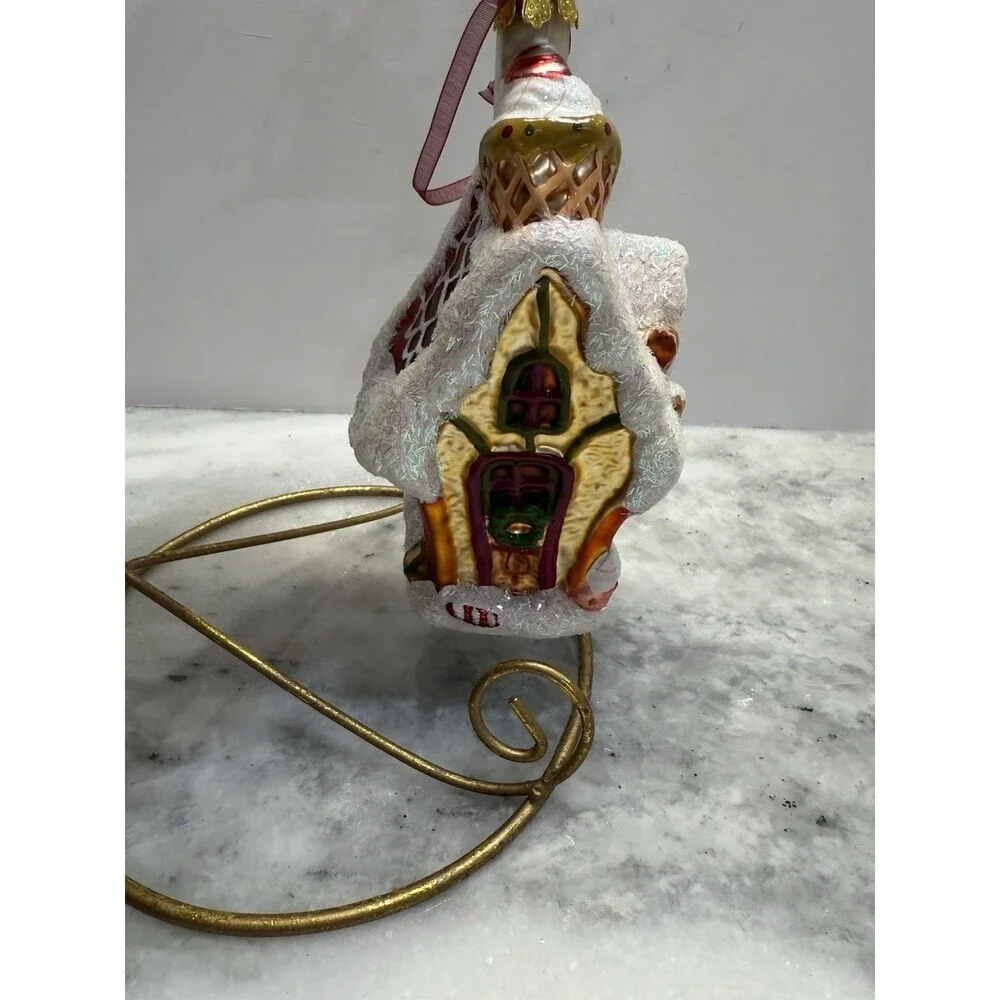 Waterford Holiday Heirlooms Gingerbread House Christmas Tree Ornament Christmas